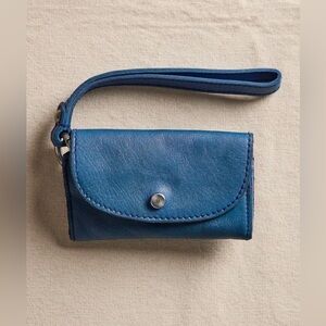 NWT Free People Leather Bag Lanyard In Lapis